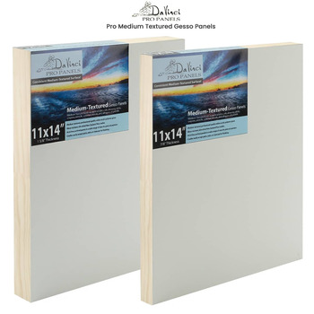 SoHo Urban Artist Canvas Texture Painting Boards - 2.3mm Stock Textured Canvas  Boards for Painting, Practice, Students, Bulk, All Media, & More! - [Pack  of 25 - 12x16] 