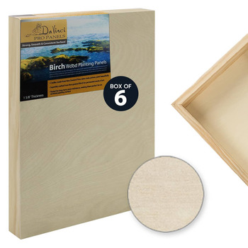 Da Vinci Pro Birch Wood Panel 4"x8", 1-5/8" Deep (Box of 6)