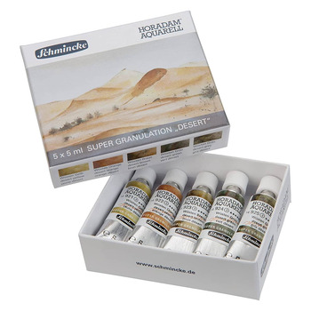 Schmincke Horadam Super Granulating Watercolor 5ml Desert Set of 5