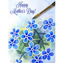 Mother&#39;s Day Art eGift Card - Blue Watercolor Flowers - electronic gift card eGift Card