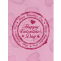 Valentine&#39;s Day Art eGift Card - Stamp On Pink - electronic gift card eGift Card