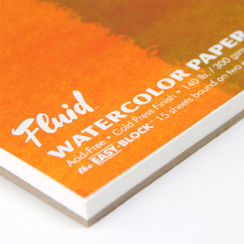 Two Rivers Watercolor Paper 16x20 300 lb White Pack of 5 Sheets
