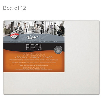 Fredrix Archival Canvas Boards Cotton Duck - Pack of 12 11x14"