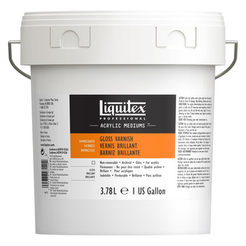 Liquitex Acrylic Gloss Varnish, 1 Gallon Bucket