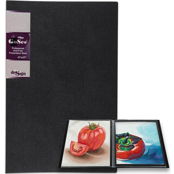 Frosted Clear Portfolio With Black Hinges 11x17 Landscape Orientation  Portfolio Presentation 11x17 Screw Post Portfolio Folio Portfolio Book 