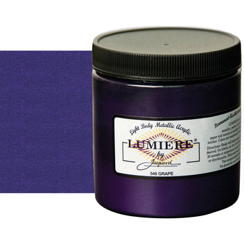 Jacquard Lumiere Fabric Color - Grape, 8oz Jar