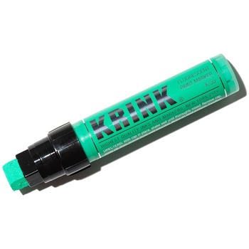 Krink K-55 Fluorescent Green, Acrylic Paint Marker 15mm Block Tip