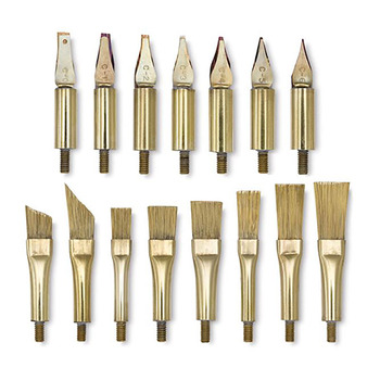 Emraw Oil Paint Brush Set Assorted Size 2pk Nail Art Brush 18pc Drawing Pen  