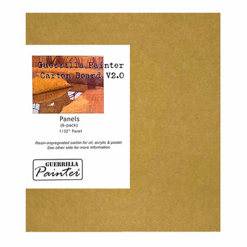 Guerrilla Carton Plein Air Panel, Tan - 6"x8" (Pack of 6)
