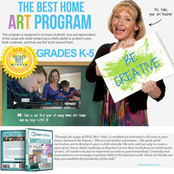 Home Art Studio Programs - Supplies & DVDs for Grades K-5