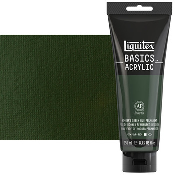 Liquitex Basics Acrylic Paint - Hookers Green Hue Permanent, 250ml Jar