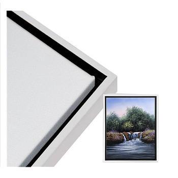 Illusions Floater Frame, 6"x6" White - 3/4" Deep