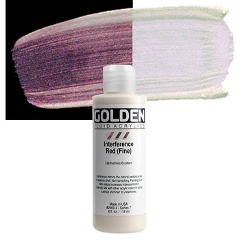 GOLDEN Fluid Acrylics Interference Red (Fine) 4 oz