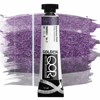 QoR Watercolor Paint - Interference Violet, 11ml Tube