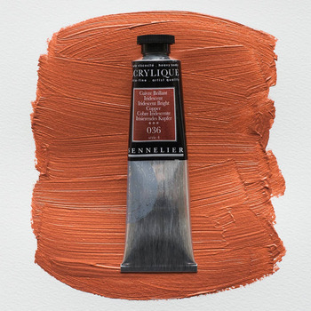 Sennelier Extra Fine Artist Acrylics - Iridescent Bright Copper, 60ml