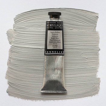 Sennelier Extra Fine Artist Acrylics - Iridescent Bright Silver, 60ml