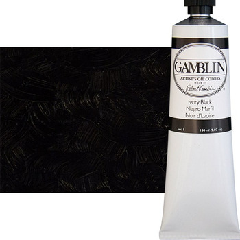 Gamblin Artists Oil - Ivory Black, 150ml Tube