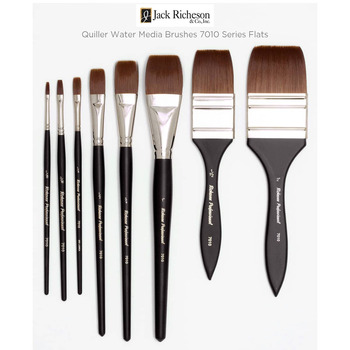 Richesons Quiller Water Media Brushes 7010 Series Flats