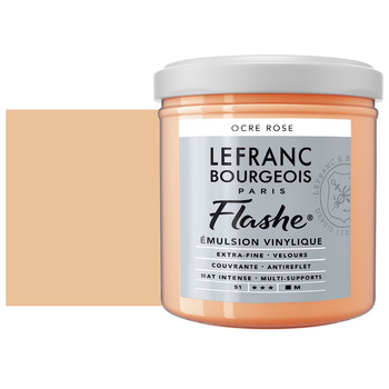 Lefranc & Bourgeois Flashe Vinyl Paint - Pink (Rose) Ochre, 125 ml Jar