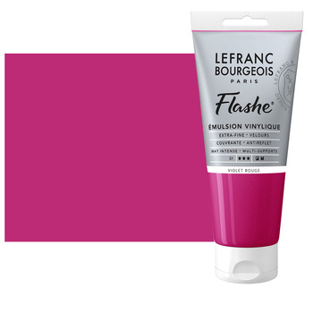 Lefranc & Bourgeois Flashe Vinyl Paint - Red Violet, 80ml Tube