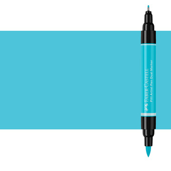 Pitt Artist Pen Dual Tip Marker, Light Cobalt Turquoise