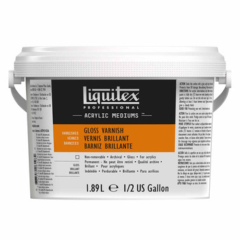 Liquitex Acrylic Gloss Varnish, 1/2 Gallon Bucket