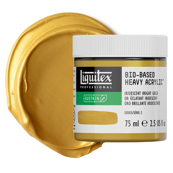 Liquitex Bio-Based Heavy Acrylic - Iridescent Bright Gold, 75ml Jar