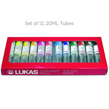 LUKAS Studio Oils Set of 12, 20 ml Tubes