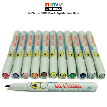 Le Plume 3000 Brush Tip Markers & Sets