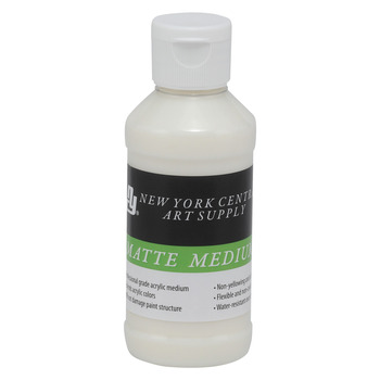 New York Central Acrylic Matte Medium, 4oz Bottle