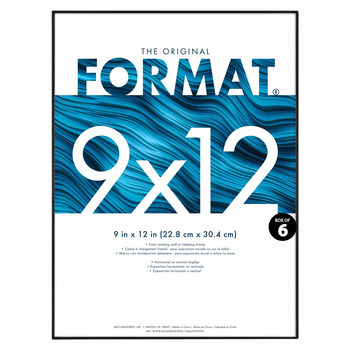 MCS Format Frame - Black, 9" x 12" (Box of 6)