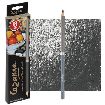 Cezanne Colored Pencils - Medium Gray, Box of 6