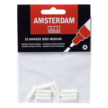 Amsterdam Acrylic Marker - Medium Nibs (Pack of 10), 4mm