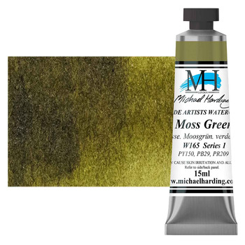 Michael Harding Watercolor - Moss Green, 15ml Tube