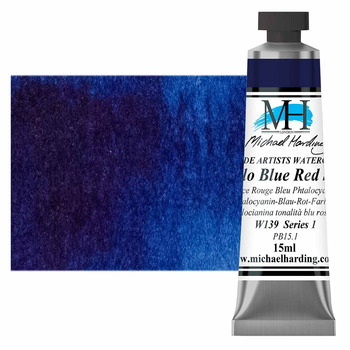 Michael Harding Watercolor - Phthalo Blue Red Shade, 15ml Tube