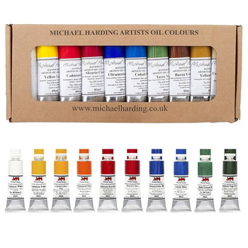 Michael Harding Oil Color - Plein Air Master Oils Set of 10, 40ml Tubes