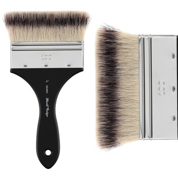 Mimik Synthetic Badger Brush, Mottler Size 4"