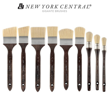 New York Central Colossus Varnish Brushes - Synthetic Hair Paint Brush Used  For Laying Down Large Areas Of Color and Varnishing - Size # 50 