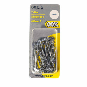 OOK 1-1/4" T-Pin Pack of 60
