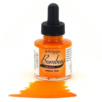 Dr. Ph. Martin's Bombay India Ink-Orange, 1oz Bottle