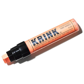 Krink K-55 Fluorescent Orange, Acrylic Paint Marker 15mm Block Tip