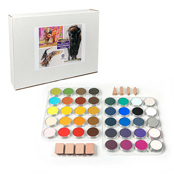  U.S. Art Supply 133-Piece Deluxe Ultimate Artist Painting Set  with Aluminum and Wood Easels, 72 Paint Colors, 24 Acrylic, 24 Oil, 24  Watercolor, 8 Canvases, 44 Brushes, 4 Painting & Sketch Pads & More