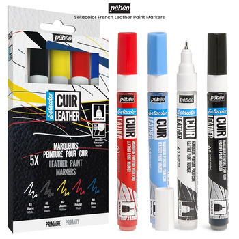 Pebeo Setacolor French Leather Paint Markers and Sets