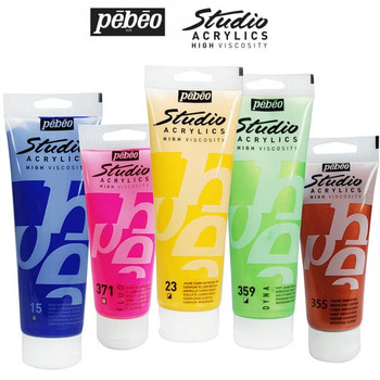 Pebeo Studio Acrylic, 100ml, Azo Pink 