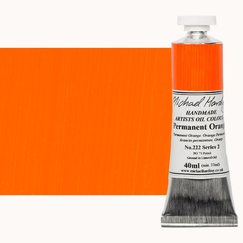 Michael Harding Handmade Artists Oil Color 40ml - Permanent Orange