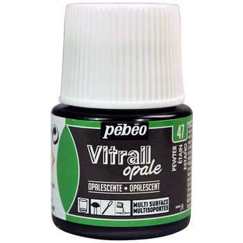 Pebeo Vitrail Color Opaque Pewter 45ml