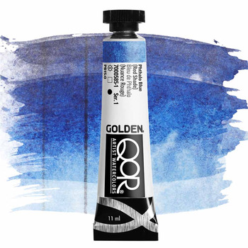 QoR Watercolor Paint - Phthalo Blue (Red Shade), 11ml Tube