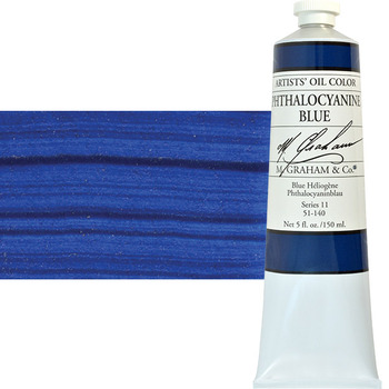 M. Graham Oil Color 5oz - Phthalo Blue
