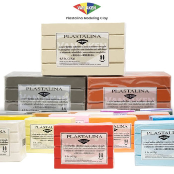 School Smart Non-Toxic Modeling Clay, 1 lb, Assorted Primary Colors