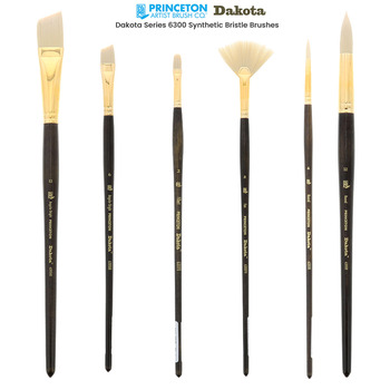 Princeton Dakota™ Series 6300 Synthetic Bristle Brushes